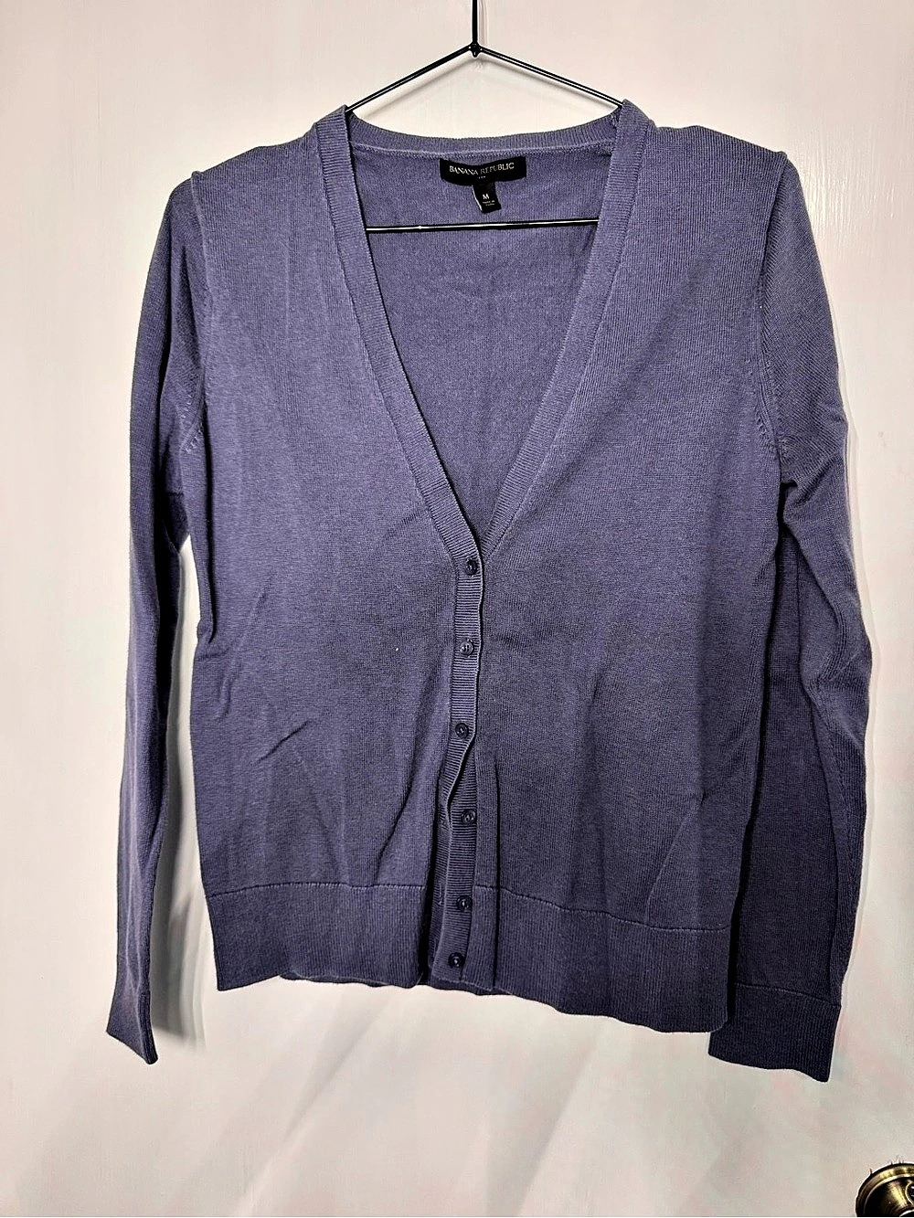 Banana Republic Cardigan in Purple Size Medium Like New